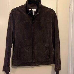 Brown suede jacket